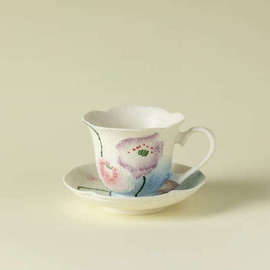 Petal Heart Ceramic Tea Cup | Gift Boxing