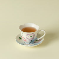 Petal Heart Ceramic Tea Cup