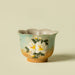 Hand-Painted Gardenia Footed Teacup