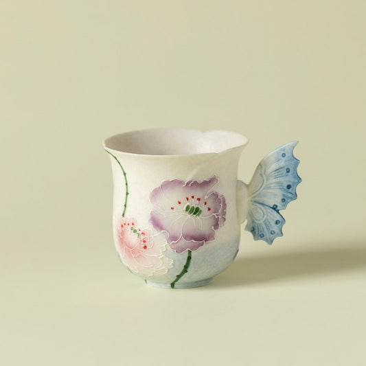 Lotus Flower Mermaid Tail Ceramic Cup