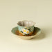 Hand-Painted Gardenia Muchu Teacup with Saucer