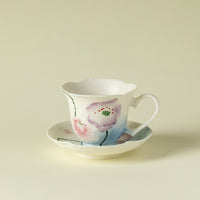 Petal Heart Ceramic Tea Cup