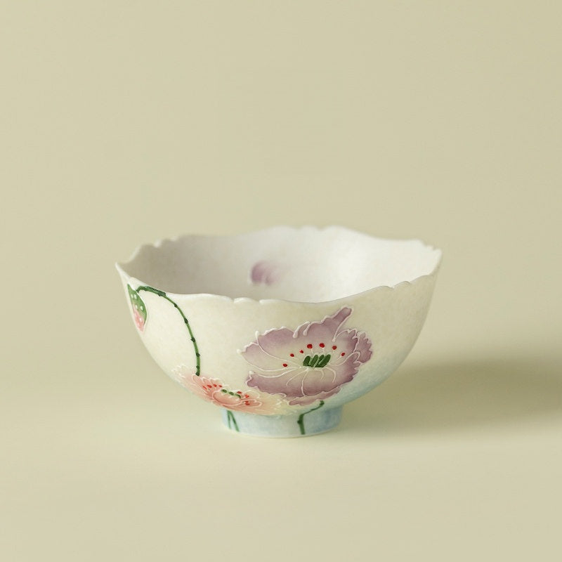 Hand-Painted Blue Dye Lotus Master Tea Cup