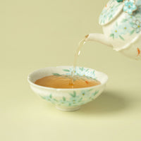 Hand-Painted Blue Star Flower Ceramic Tea Master Cup