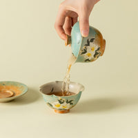 Hand-Painted Gardenia Blossom Gaiwan