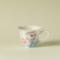Petal Heart Ceramic Tea Cup