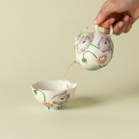 Hand-Painted Blue Dye Lotus Master Tea Cup