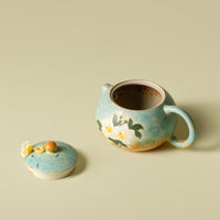 Hand-Painted Gardenia Xishi Teapot