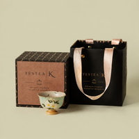 Hand-Painted Gardenia Huayin Footed Teacup