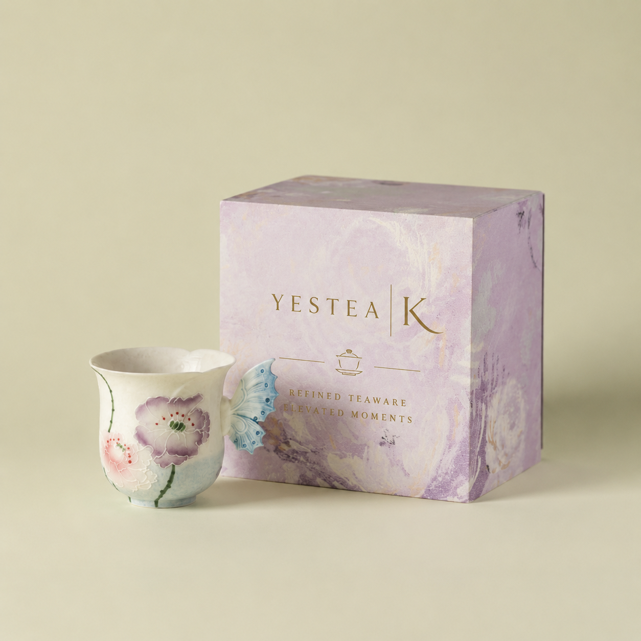 Lotus Flower Mermaid Tail Ceramic Cup