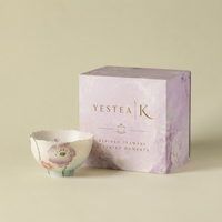 Hand-Painted Blue Dye Lotus Master Tea Cup